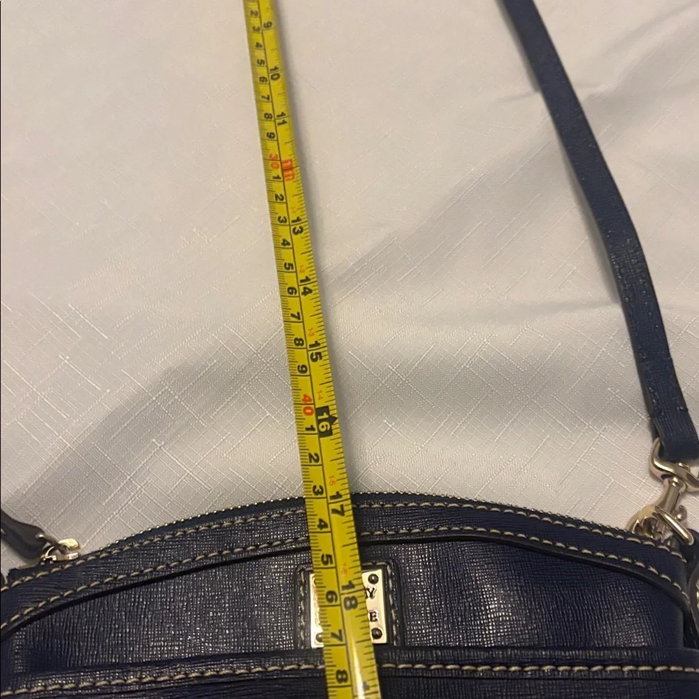 Dooney & Bourke Navy Saffiano Leather East/West Pocket Crossbody Durable - Picture 14 of 14
